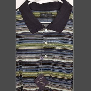 Alan Flusser Shirts - Alan Flusser Golf Shirt Short Sleeve Size 2XL Alan Flusser Shirts - Alan Flusser Golf Shirt Short Sleeve Size 2XL